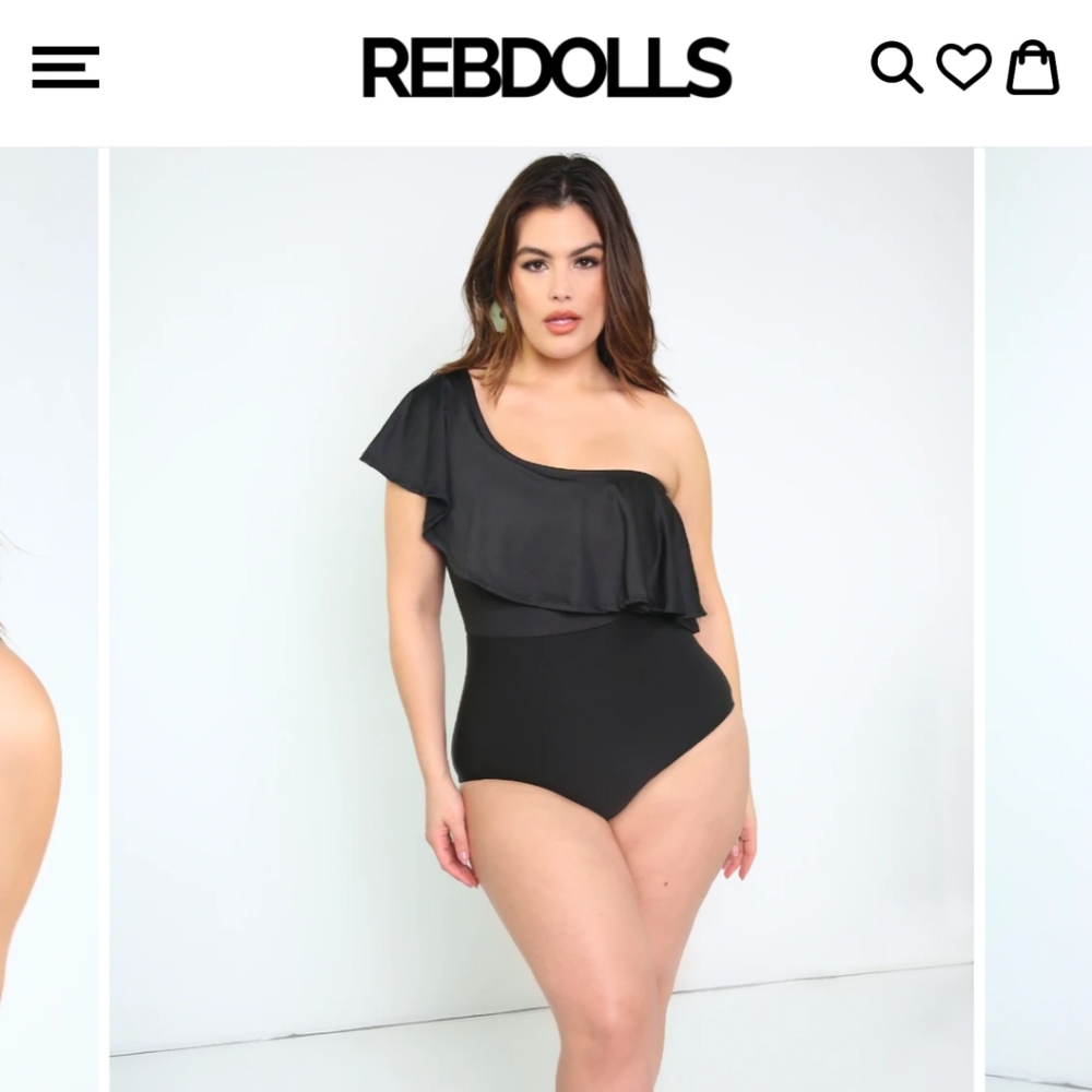 Rebdolls One Shoulder Swimsuit